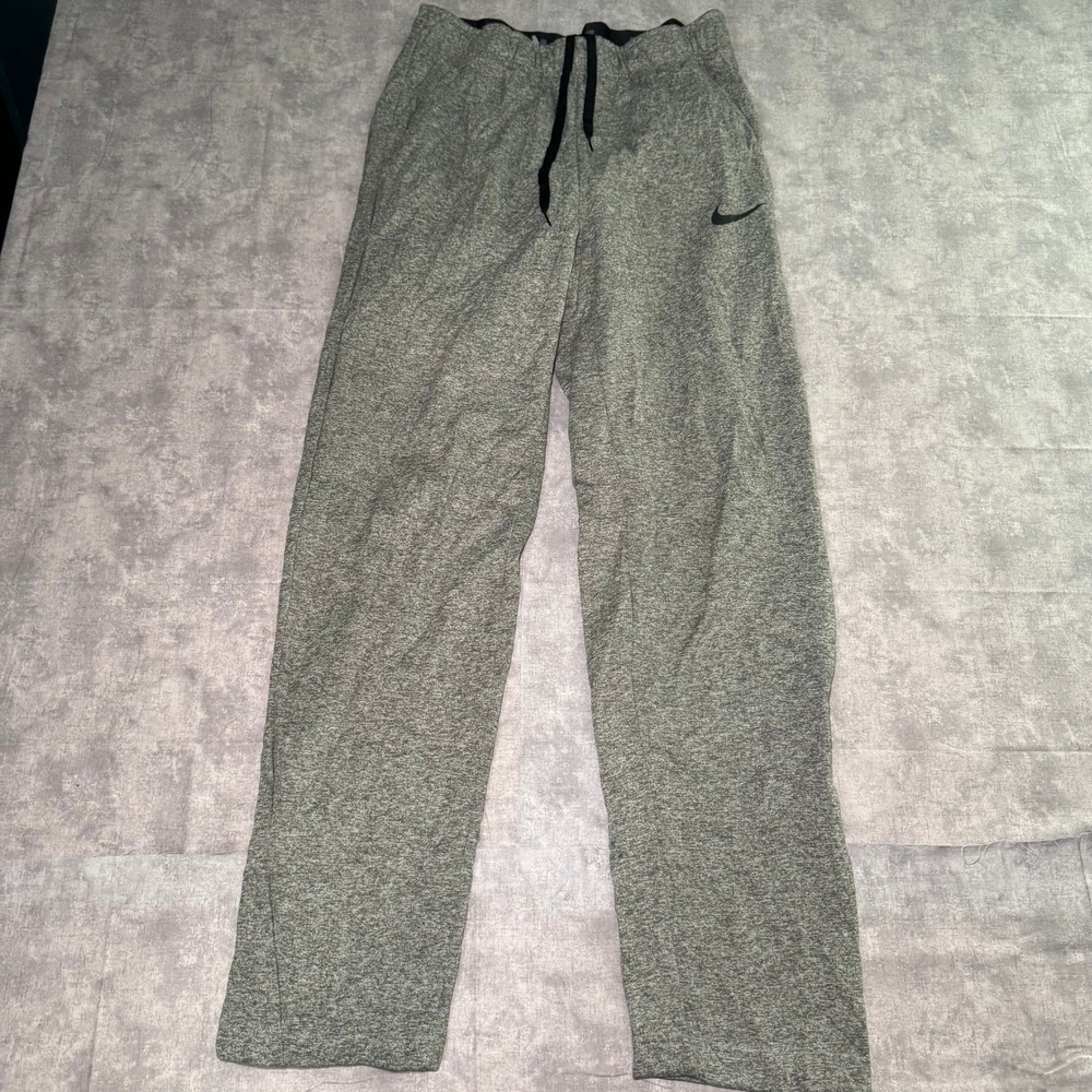 Nike Dri-FIT Mens Gray Heathered Training Pants Standard Fit Size M 0432
